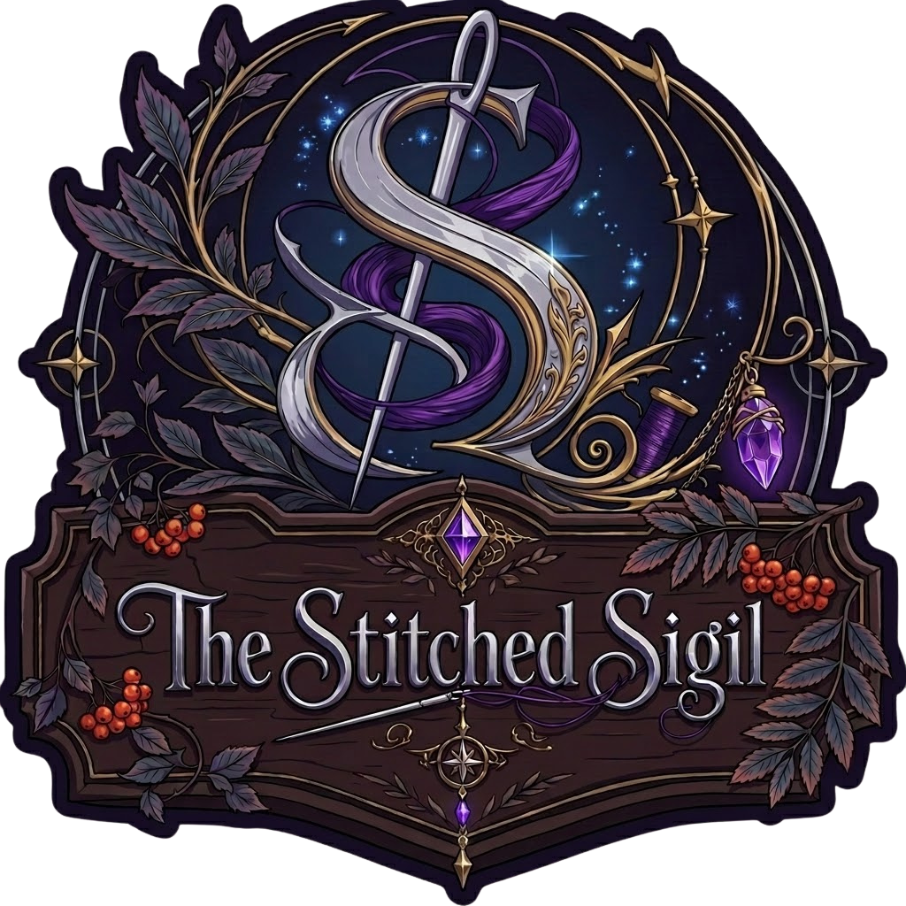 The Stitched Sigil fantasy clothing and accessories brand logo