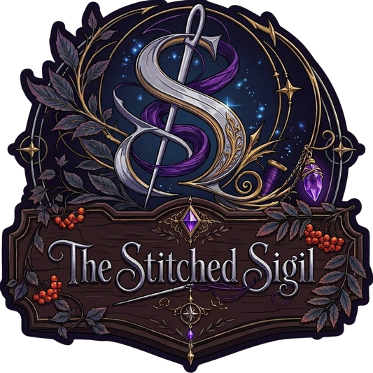 The Stitched Sigil fantasy clothing and accessories brand logo
