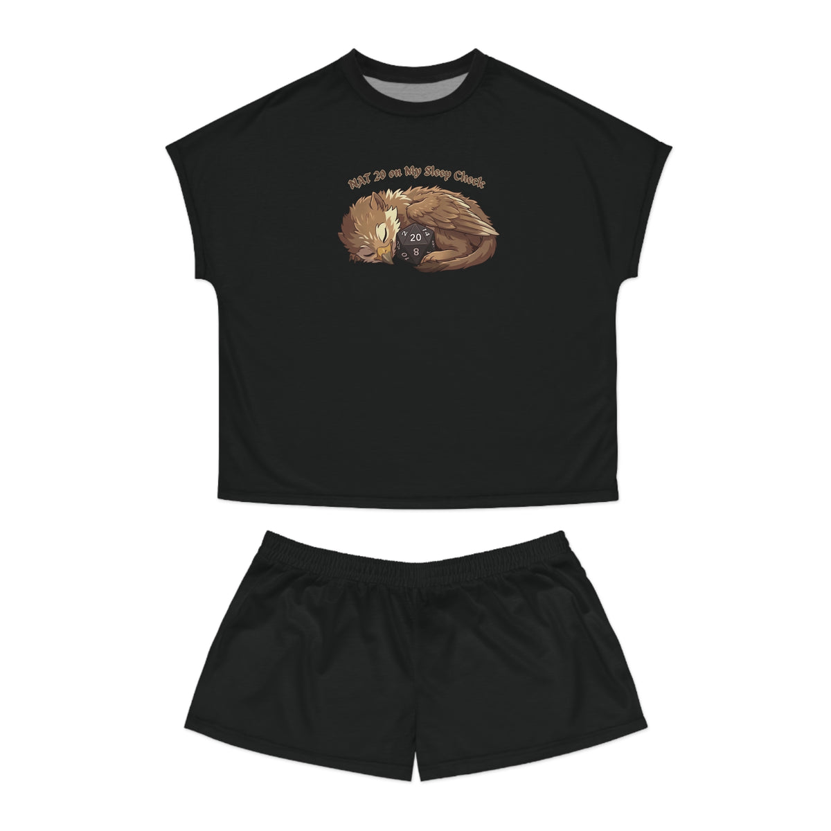 Nat 20 on My Sleep Check Women's Short Pyjama Set