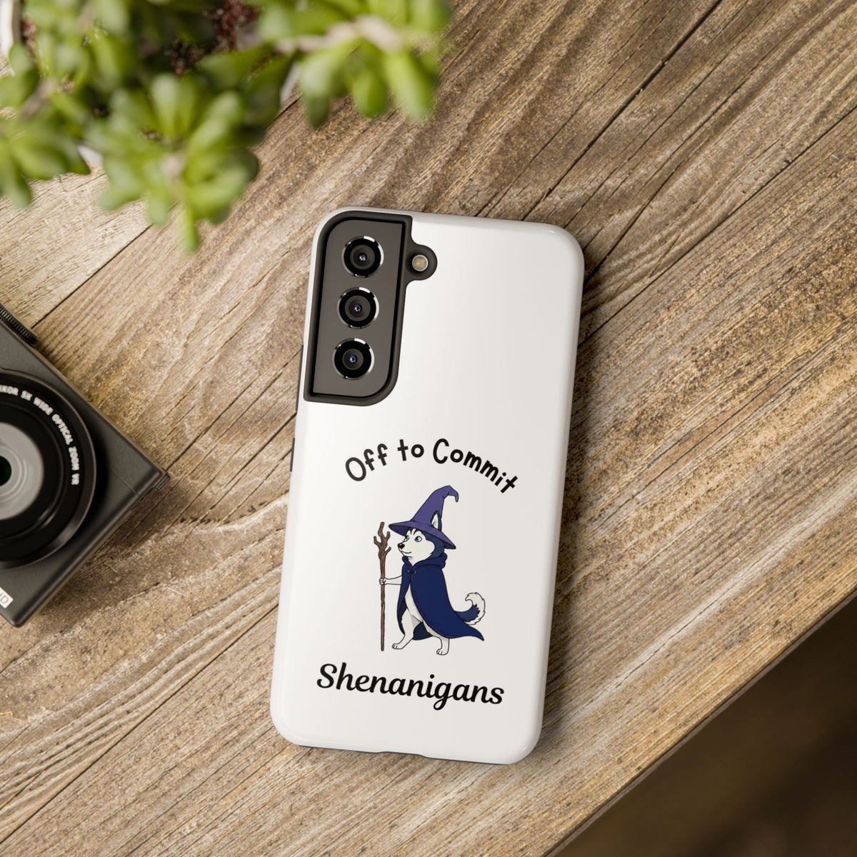 Off to Commit Shenanigans Tough Phone Case (Light Design)