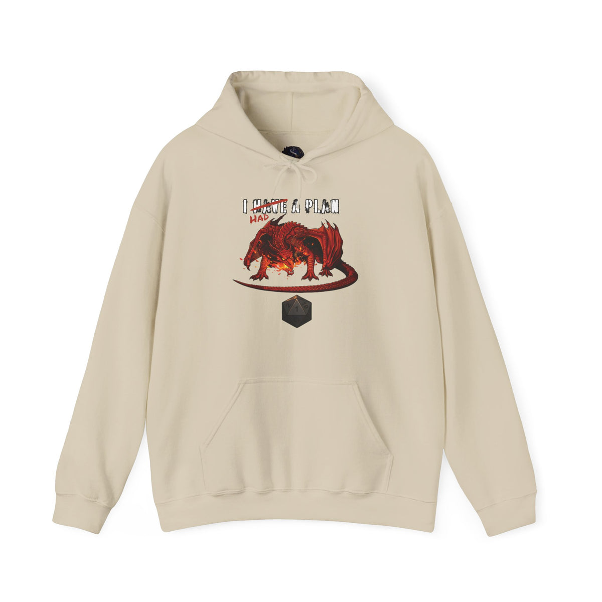 I Had a Plan Unisex Heavy Blend Hooded Sweatshirt (Front Print)