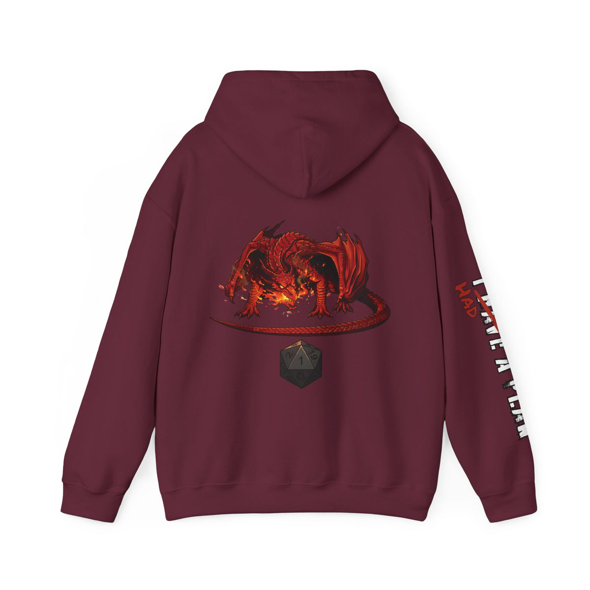 I Had a Plan Unisex Heavy Blend Hooded Sweatshirt (Back Print)