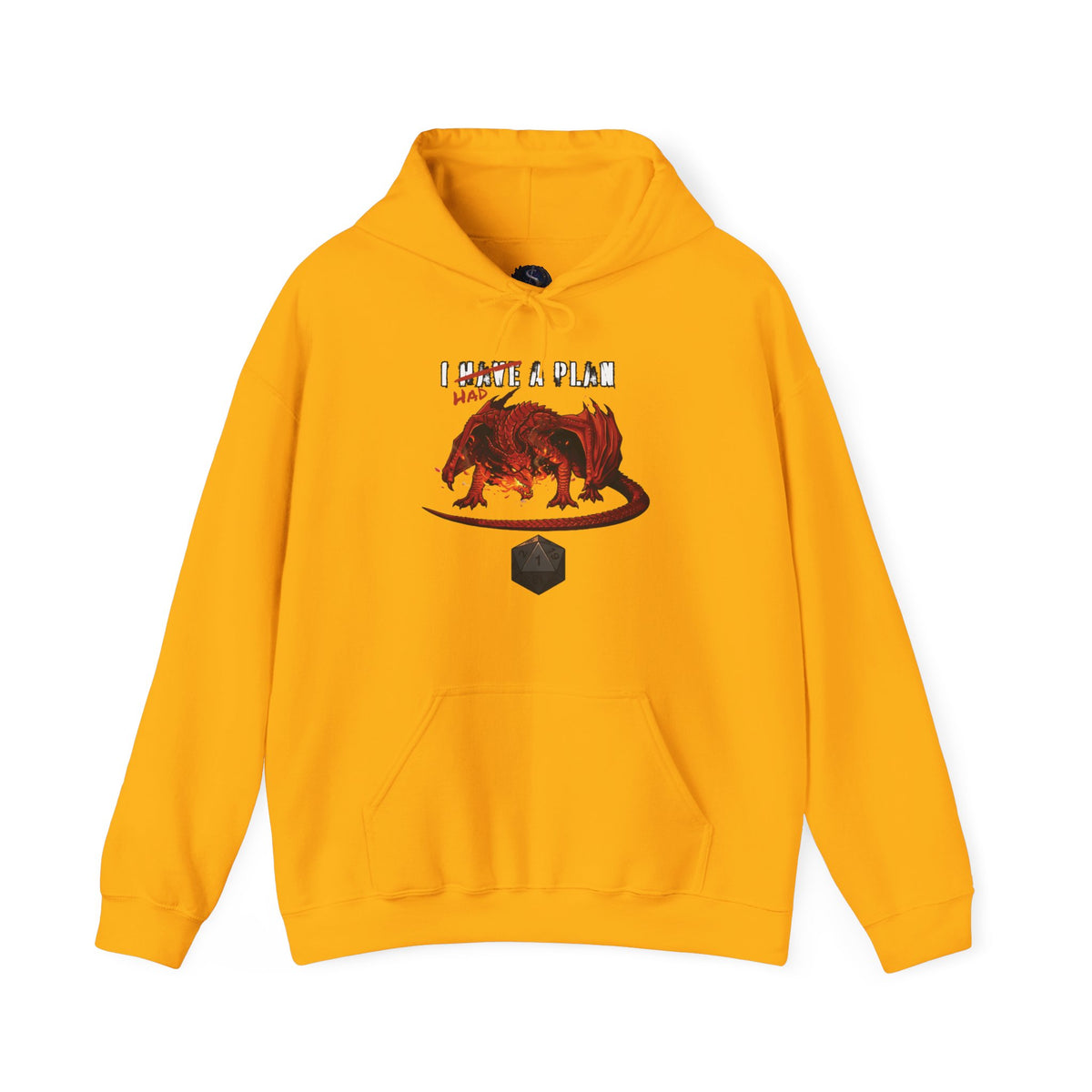 I Had a Plan Unisex Heavy Blend Hooded Sweatshirt (Front Print)