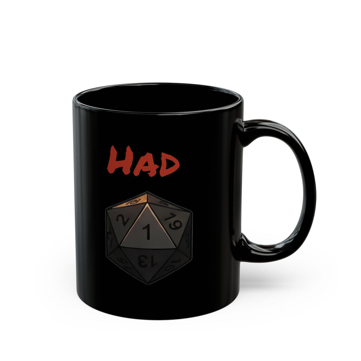 I Had a Plan Black Ceramic Mug