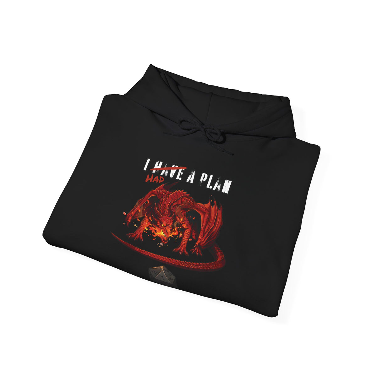 I Had a Plan Unisex Heavy Blend Hooded Sweatshirt (Front Print)