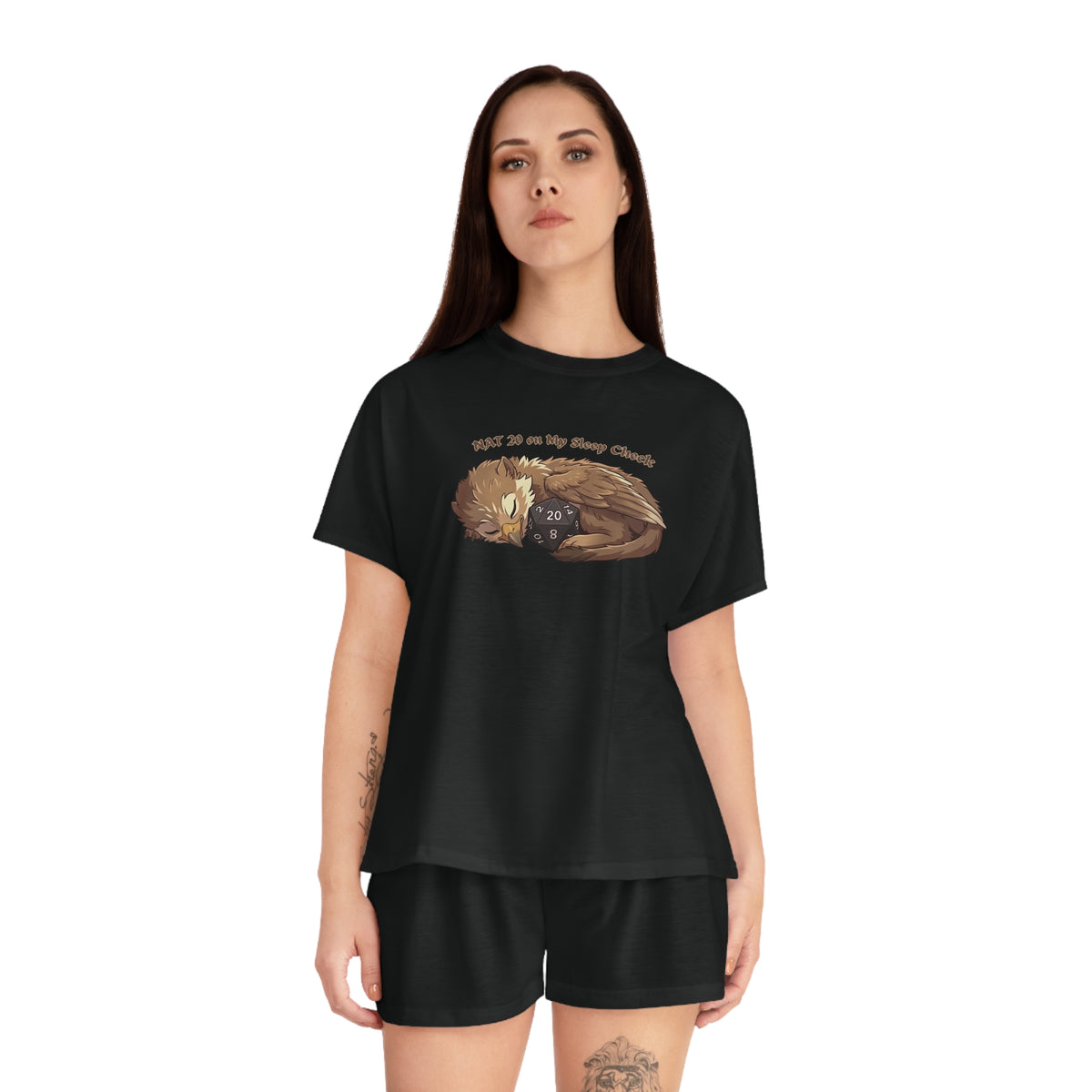 Nat 20 on My Sleep Check Women's Short Pyjama Set