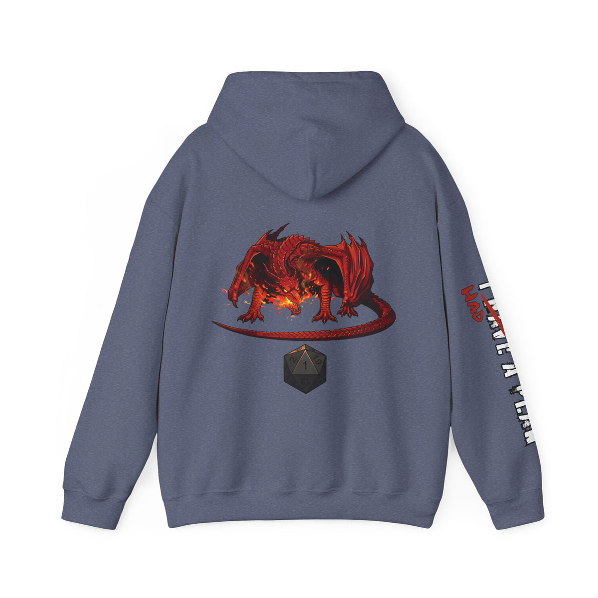 I Had a Plan Unisex Heavy Blend Hooded Sweatshirt (Back Print)