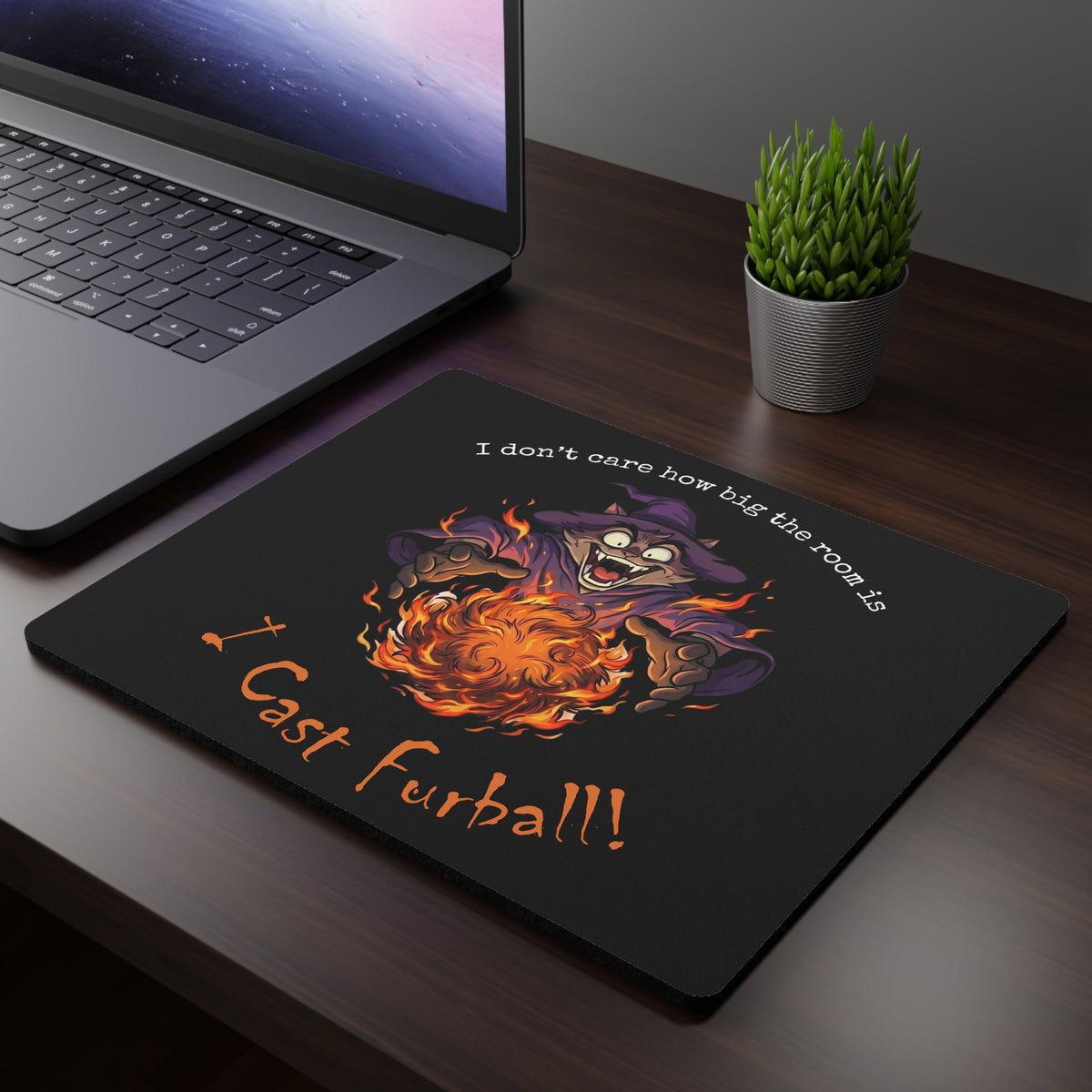 I Cast Furball Mouse Pad