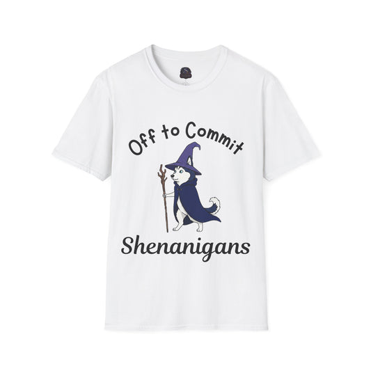 Off to Commit Shenanigans Unisex Softstyle T-Shirt (Light Colours)