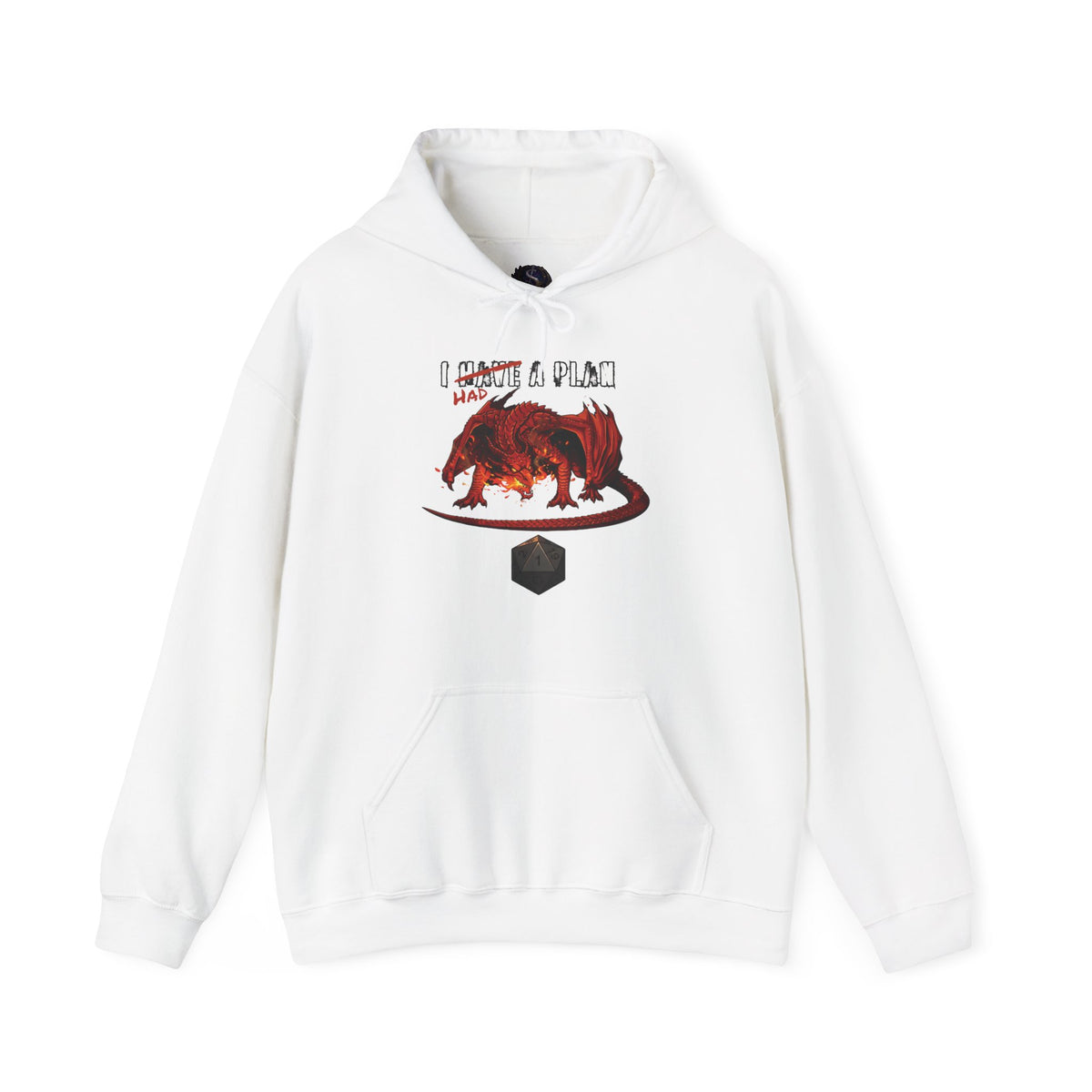 I Had a Plan Unisex Heavy Blend Hooded Sweatshirt (Front Print)