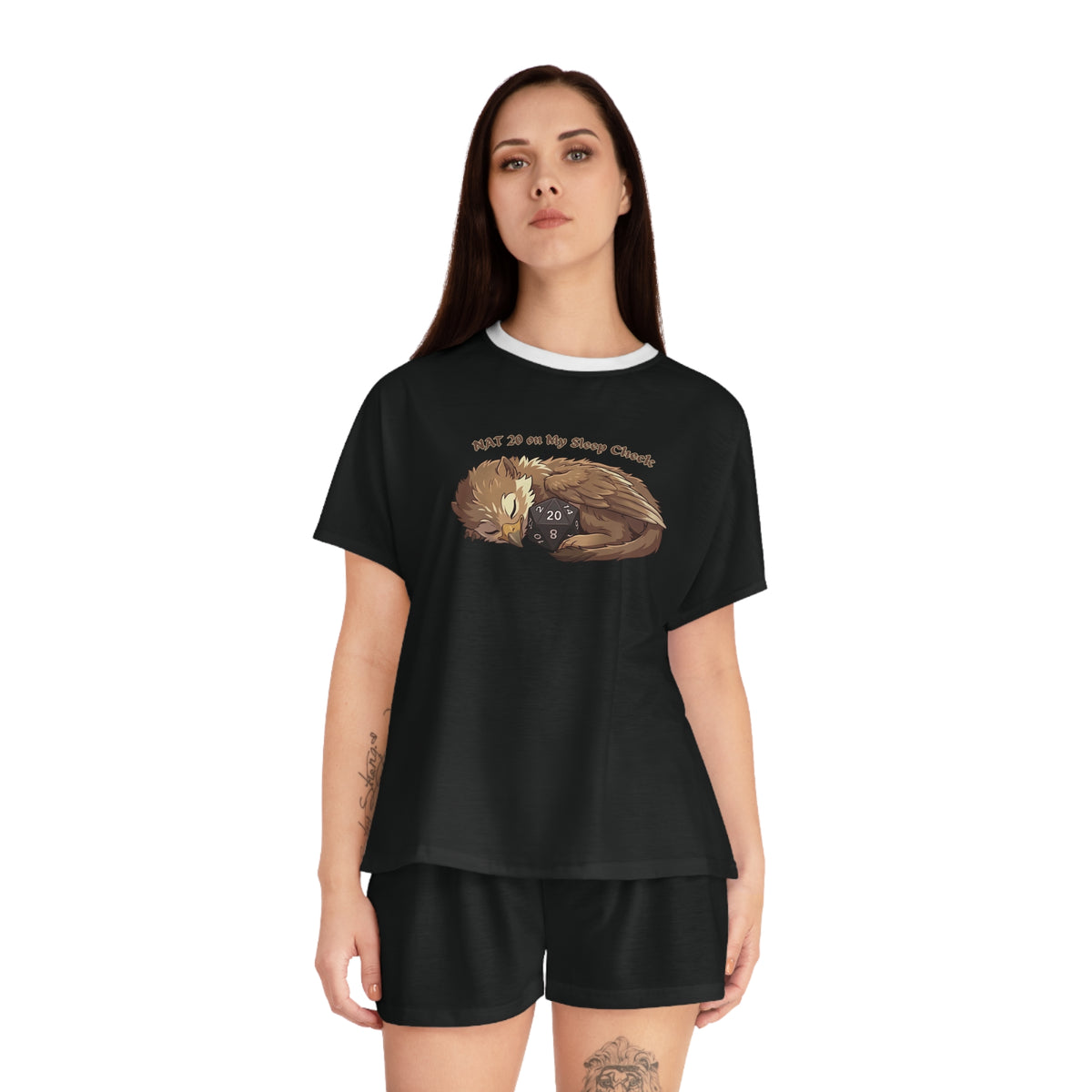 Nat 20 on My Sleep Check Women's Short Pyjama Set