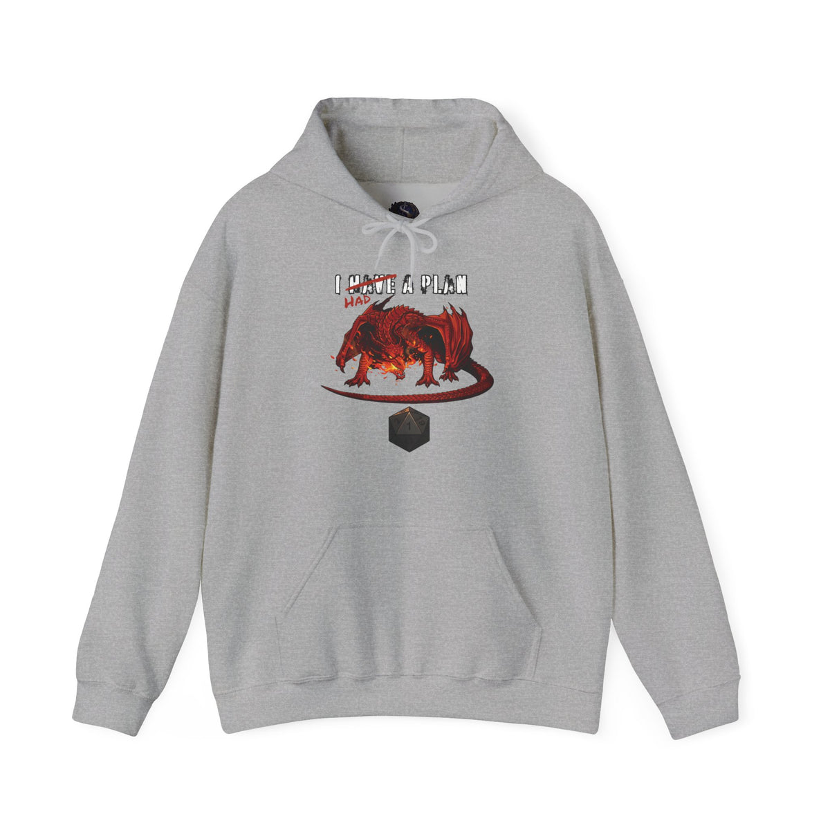 I Had a Plan Unisex Heavy Blend Hooded Sweatshirt (Front Print)